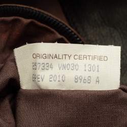 Bottega Veneta Dark Brown Intrecciato Trim Leather Expandable Tote