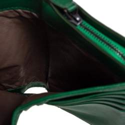 Pre Owned محفظة كونتينتال بوتيغا فينيتا جلد إنترشييتو أخضر