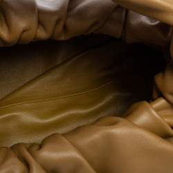 Pre Owned Bottega Veneta Camel Brown Leather Medium The Shoulder Pouch Bag