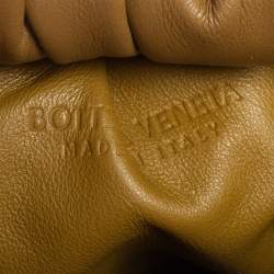 Pre Owned Bottega Veneta Camel Brown Leather Medium The Shoulder Pouch Bag