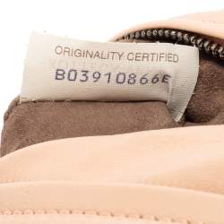 Pre Owned Bottega Veneta Beige/Black Python Turnlock Flap Clutch