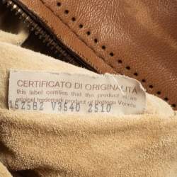 Pre Owned Bottega Veneta Brown Intrecciato Leather Braided Handle Satchel