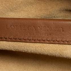 Pre Owned Bottega Veneta Brown Intrecciato Leather Braided Handle Satchel