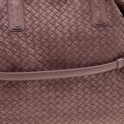 مملوكة مسبقًا Bottega Veneta Old Rose Intrecciato Leather Large Convertible Tote