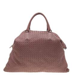 مملوكة مسبقًا Bottega Veneta Old Rose Intrecciato Leather Large Convertible Tote