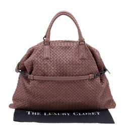 مملوكة مسبقًا Bottega Veneta Old Rose Intrecciato Leather Large Convertible Tote