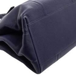 Bottega Veneta Blue Cervo Leather Medium Roma Tote