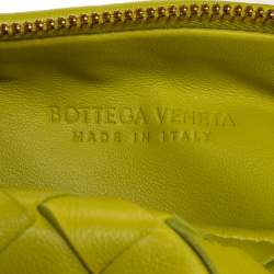 Pre Owned Bottega Veneta Apple Green Intrecciato Leather Mini BV Jodie Hobo