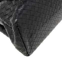 مملوكة مسبقًا حقيبة يد توتس بوتيغا فينيتا ميني روما جلد انترشياتو أسود