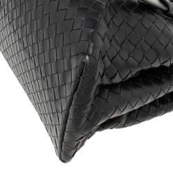 مملوكة مسبقًا حقيبة يد توتس بوتيغا فينيتا ميني روما جلد انترشياتو أسود