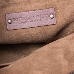 Pre Owned Bottega Veneta Mauve Intrecciato Leather Nodini Crossbody Bag