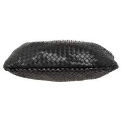 Pre Owned حقيبة هوبو بوتيغا فينيتا جلد إنترشياتو أسود