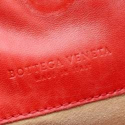 Pre Owned حقيبة يد توتس بوتيغا فينيتا جلد إنترشياتو أحمر