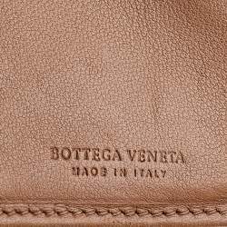 Pre Owned محفظة بوتيغا فينيتا قطيفة وجلد إنترشياتو متعددة الألوان بطية ثلاثية