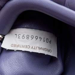 Pre Owned Bottega Veneta Purple Intrecciato Leather Wristlet Coin Purse