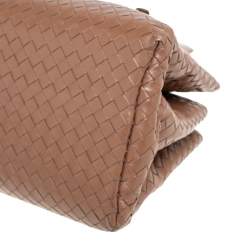 مملوكة مسبقًا حقيبة يد  توتس بوتيغا فينيتا روما  جلد إنترشياتو بني صغيرة