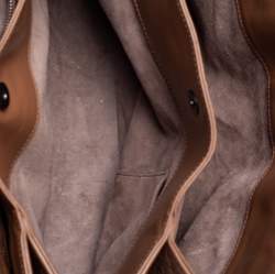 مملوكة مسبقًا حقيبة يد  توتس بوتيغا فينيتا روما  جلد إنترشياتو بني صغيرة