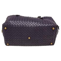 مملوكة مسبقًا حقيبة ساتشل بوتيغا فينيتا مونتايغن جلد إنترشياتو بنفسجي 