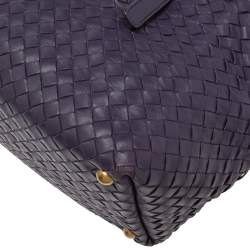 مملوكة مسبقًا حقيبة ساتشل بوتيغا فينيتا مونتايغن جلد إنترشياتو بنفسجي 