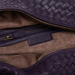 مملوكة مسبقًا حقيبة ساتشل بوتيغا فينيتا مونتايغن جلد إنترشياتو بنفسجي 