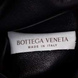 Pre Owned Bottega Veneta Black Leather Chain Pouch Clutch