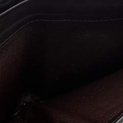 Pre Owned Bottega Veneta Dark Brown Intrecciato Leather Bifold Wallet