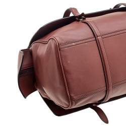 Pre Owned Bottega Veneta Rust Red Intrecciato Leather Monaco Satchel