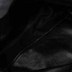 Pre Owned Bottega Veneta Black Leather Chain Pouch