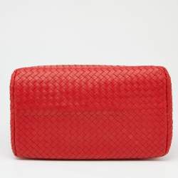 Pre Owned حقيبة يد توتس بوتيغا فينيتا جلد انترشياتو أحمر