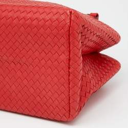 Pre Owned حقيبة يد توتس بوتيغا فينيتا جلد انترشياتو أحمر