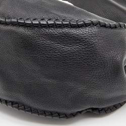 Pre Owned Bottega Veneta Black Leather Hobo