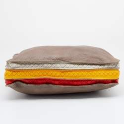 Bottega Veneta Multicolor Deerskin Leather Laptop Bag