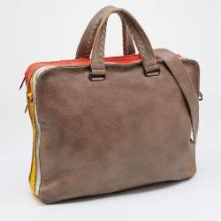 Bottega Veneta Multicolor Deerskin Leather Laptop Bag