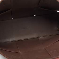 Pre Owned Bottega Veneta Rust Brown Leather Arco Tote