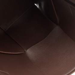 Pre Owned Bottega Veneta Rust Brown Leather Arco Tote