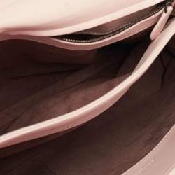 Pre Owned Bottega Veneta Beige/Peach Intrecciato Leather And Python Olimpia Bag