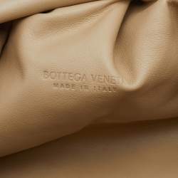 Pre Owned Bottega Veneta Beige Paper The Pouch Clutch