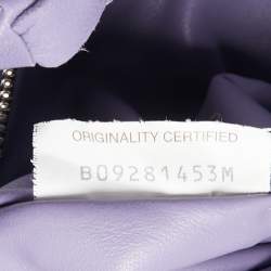 Pre Owned Bottega Veneta Lavender Leather Mini BV Jodie Bag