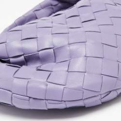 Pre Owned Bottega Veneta Lavender Leather Mini BV Jodie Bag