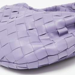 Pre Owned Bottega Veneta Lavender Leather Mini BV Jodie Bag