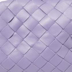 Pre Owned Bottega Veneta Lavender Leather Mini BV Jodie Bag