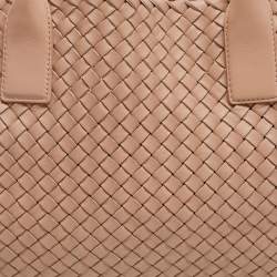 مملوكة مسبقًا حقيبة يد بوتيغا فينيتا كابات جلد إنترشياتو بيج صغيرة