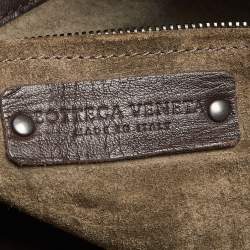 Pre Owned حقيبة يد توتس بوتيغا فينيتا غرادا جلد إنترشياتو بني متوسطة