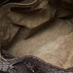 Pre Owned حقيبة يد توتس بوتيغا فينيتا غرادا جلد إنترشياتو بني متوسطة