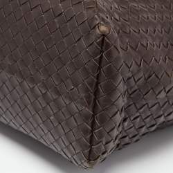 Pre Owned حقيبة يد توتس بوتيغا فينيتا غرادا جلد إنترشياتو بني متوسطة