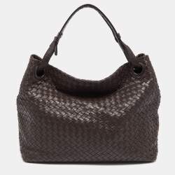 Bottega Veneta Brown Intrecciato Leather Medium Garda Tote