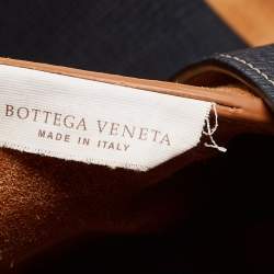 Pre Owned Bottega Veneta Black Leather Arco Tote