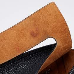 Pre Owned Bottega Veneta Black Leather Arco Tote