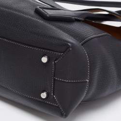 Pre Owned Bottega Veneta Black Leather Arco Tote