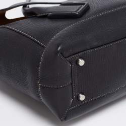 Pre Owned Bottega Veneta Black Leather Arco Tote